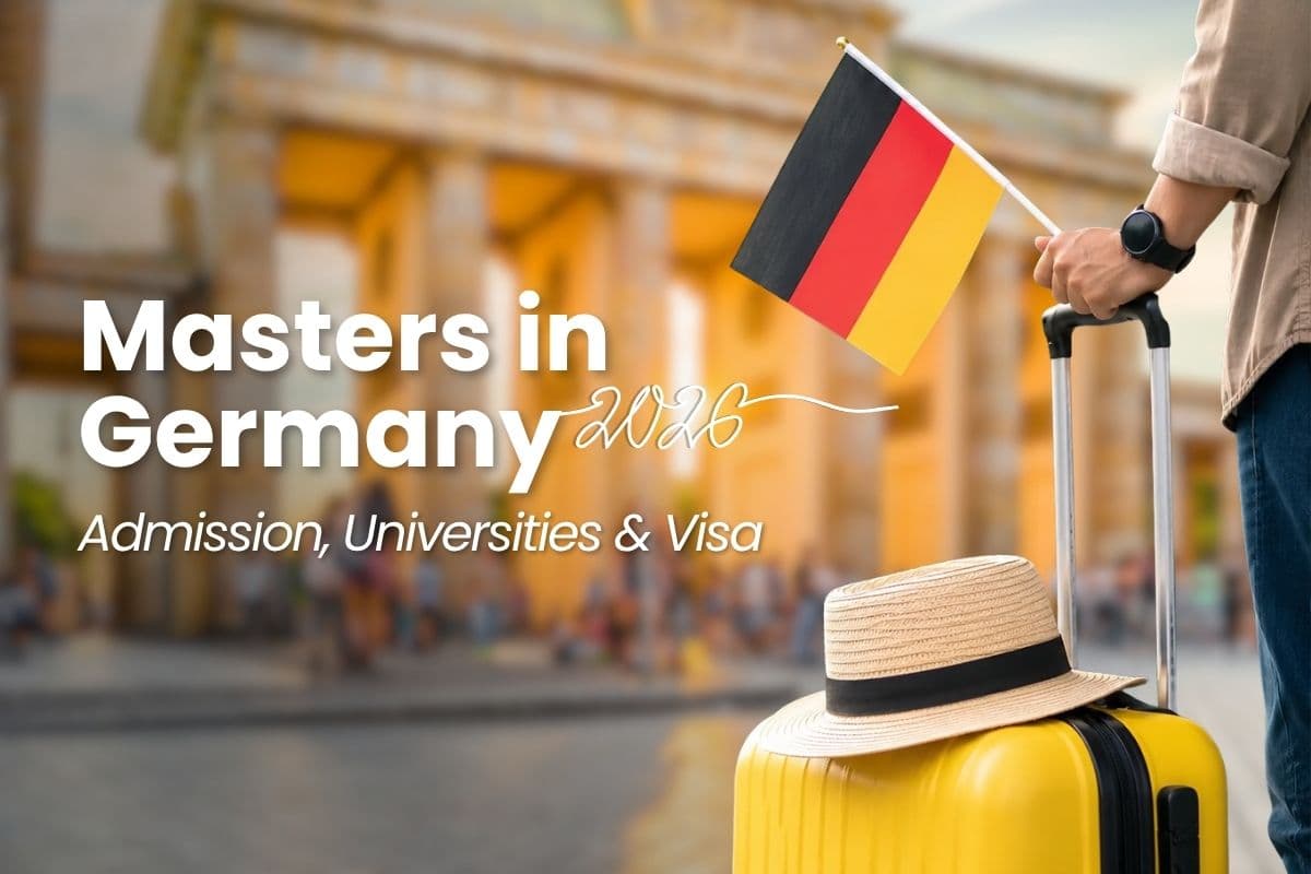 an international student holding Germany flag and starting masters in Germany