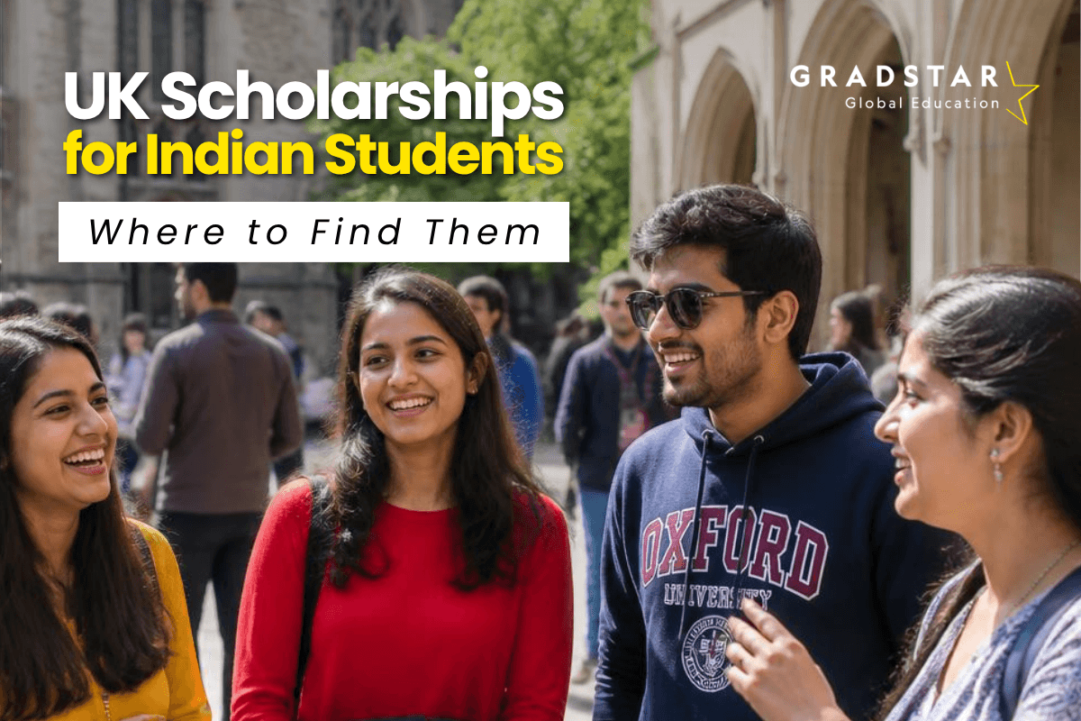 Indian students exploring scholarships to study in the UK