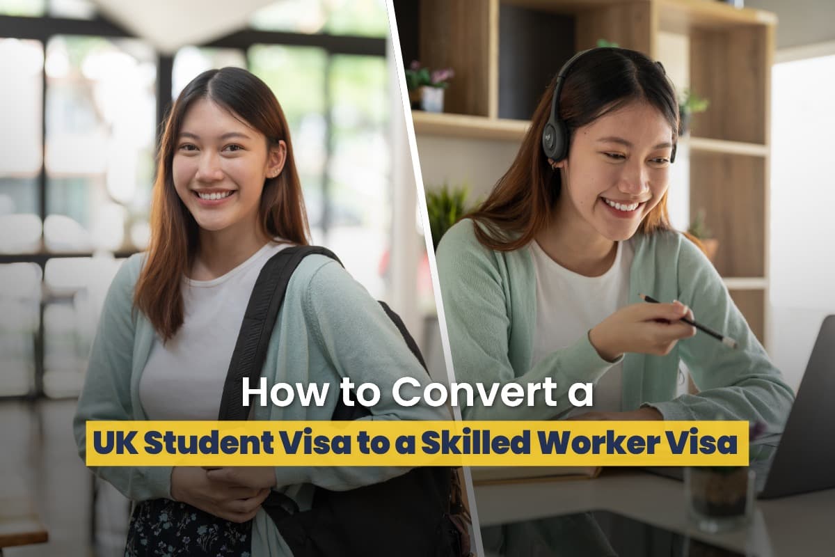 an Indian student has shifted from uk student visa to skilled worker visa