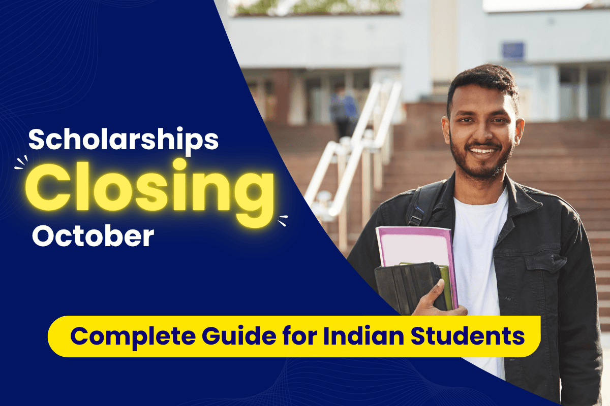 Indian students looking for scholarships closing in October