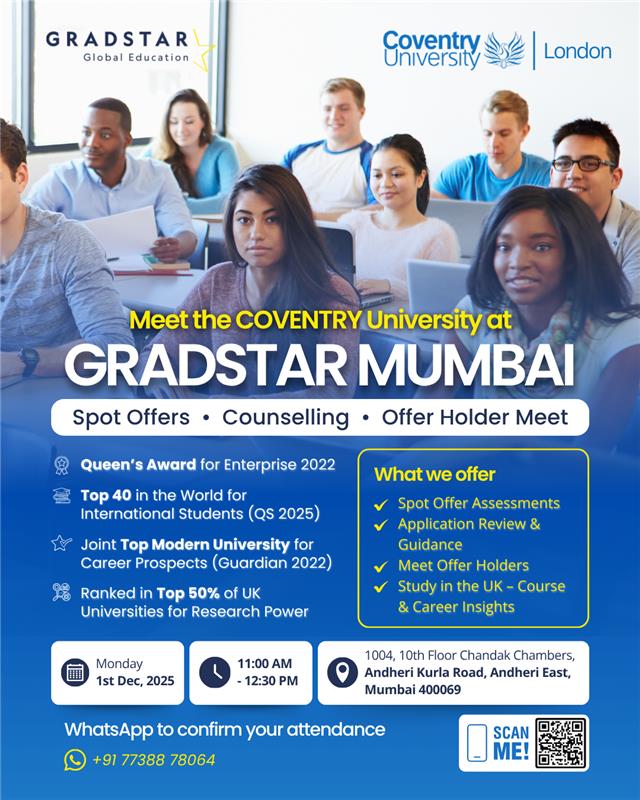 Meet Coventry University in Mumbai